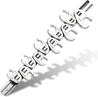 BöRdelmutternschlüSsel-Set 10-Teilig Metrisch 10-19 Mm Mit Clip-On-Organizer