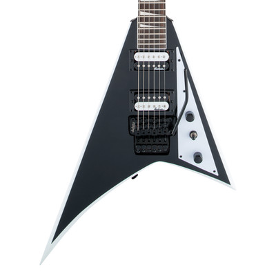 Used Jackson JS Series Rhoads JS32 - Black w/ White Bevels w/ Amaranth FB