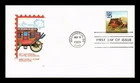 DR JIM STAMPS US COVER STAGECOACH CLASSIC MAIL TRANSPORTATION FDC HF CACHET