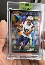 2024 Topps Chrome - Rookies Drake Maye #203 Refractor (RC)