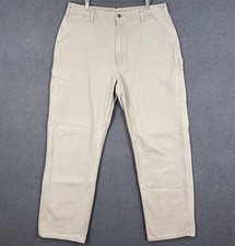 Carhartt Men  s Utility Beige Carpenter Relaxed Pants