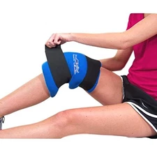 Reusable Soft Gel Hot & Cold Knee Wrap - Pain Relief for Surgery & Torn ACL