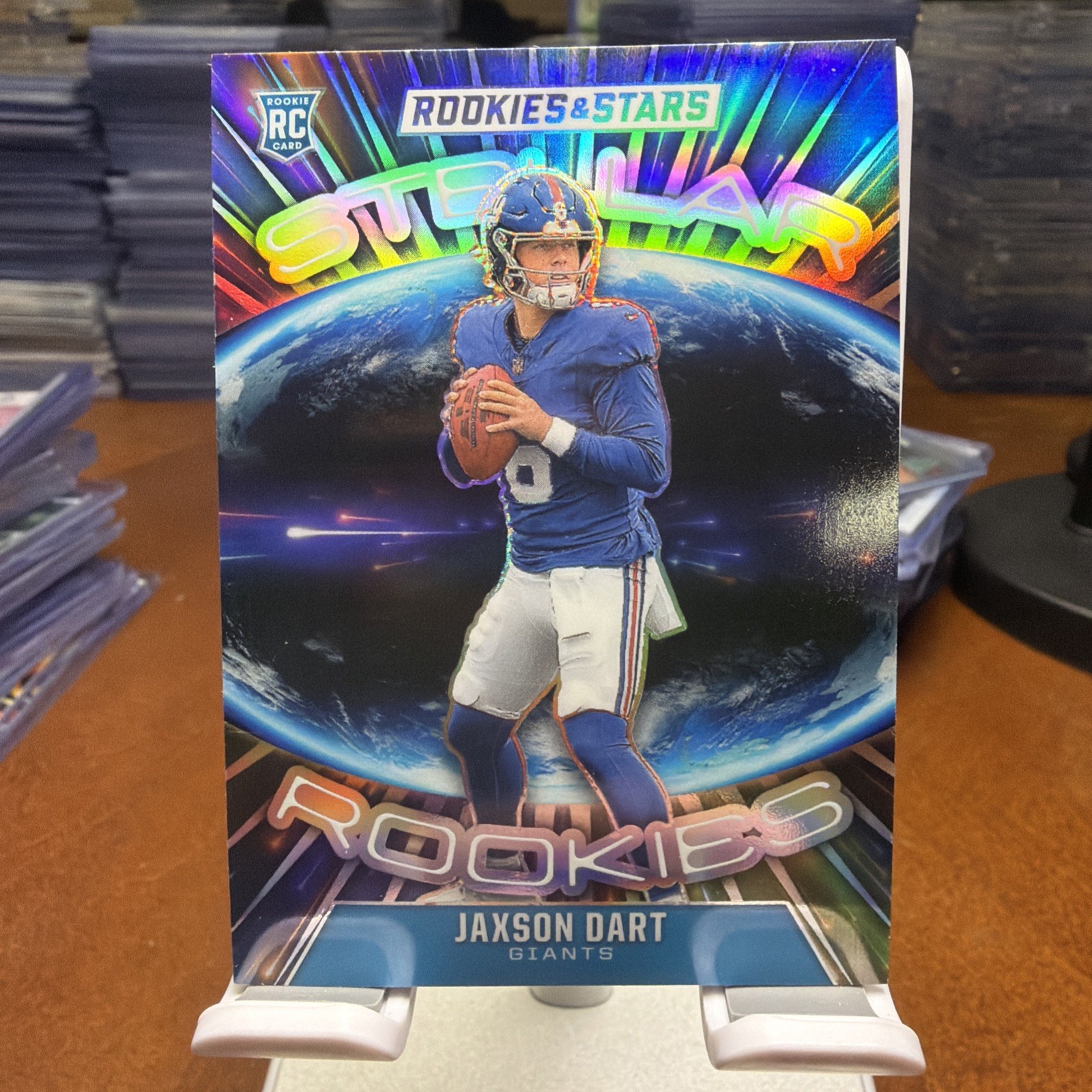 2025 Panini Rookies & Stars Football Jaxson Dart (RC) Stellar Rookies #10 Silver