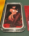 Devilish Dahlia Bullion Baddie 1oz Silver Bar 999 Fine Silver Sealed In Capsule