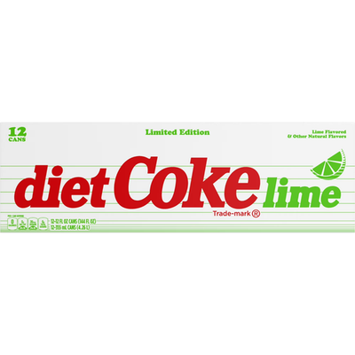 #ad Coca Cola Lime Diet Soda 12 Pack of 12 fl oz Cans Coke $12.95