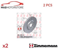 BREMSSCHEIBEN SATZ PAAR VORNE ZIMMERMANN 100124052 2PCS P FÜR VW BORA,GOLF IV