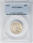 1915 Barber Quarter 25c MS64 PCGS 951026-17