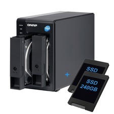 QNAP TR-002 DAS Storage 2-Bay SSD 480GB 2x240GB RAID Dual Slot 3.5" USB-C