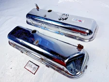 BBC Chevy Chevelle Camaro Chrome Valve Covers Booster Notch 396 427 454 U5B-55