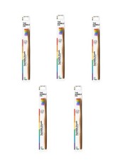 5x  Humble Brush Bambuszahnbürste sof - Rainbow weiche vegane Zahnbürste
