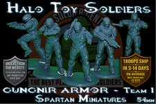Halo Toy Soldiers - GUNGNIR Spartan 54mm 1:32 Scale - 5 Man Squad - Series 1
