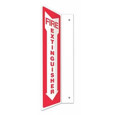 Condor 480X43 High Visibility Safety Sign, 18 In Height, 4 In Width, Petg,