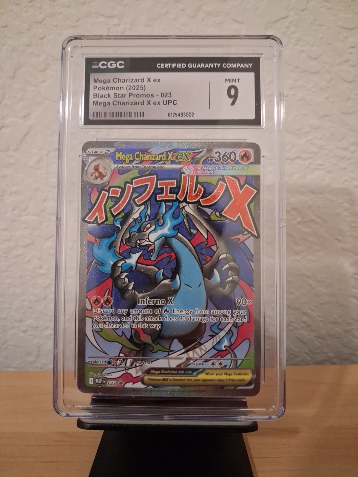 Mega Charizard x EX 023 Me: Mega Evolution Promo Holo CGC 9 Mint Pokemon Card