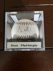 Don Mattingly Signed Baseball Ball in Display Case New York Yankees