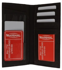 Womens Leather Basic Checkbook Cover in Fashion Colors (Black)