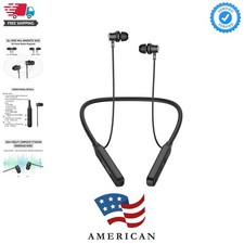 Wireless Earbuds Neckband  V5.2 with Microphone, 35 Hours Playtime, in-Ear Nec...