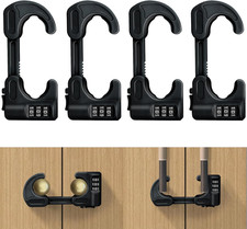 4 PACK Cabinet Locks Baby Proofing Child Proof Lock Combination Sliding Door