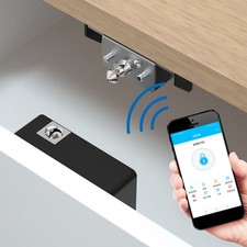 Cabinet Lock Punch Free Drawer Wardrobe Latch Smart Sensor Padlock CT