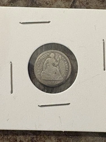 1861 Seated Liberty Half Dime