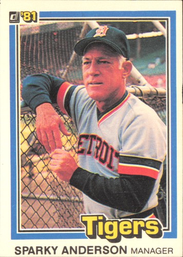 Sparky Anderson #370 1981 Donruss card