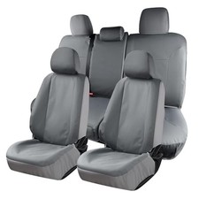Seat Covers Custom Fit for Tacoma Double 2016-2023/Full Set Oxford/Gray