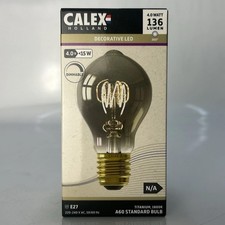 Calex Holland A60 Titanium LED Filament Bulb E27 4W Dimmable 1800K