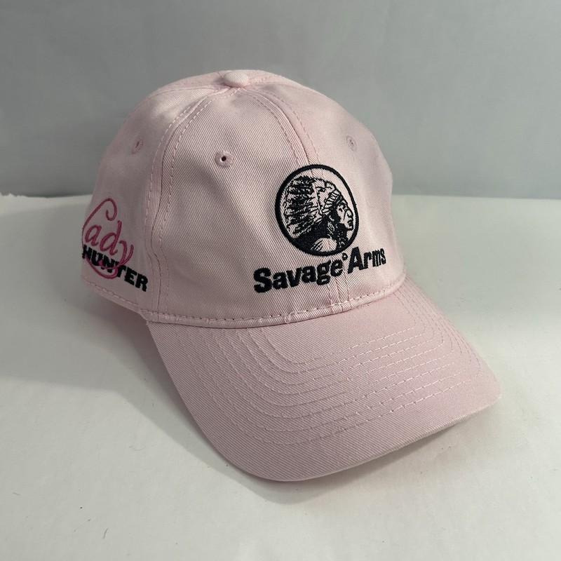 Savage Arms Women’s Lady Pink Hat Baseball Cap Adjustable Used looks great 