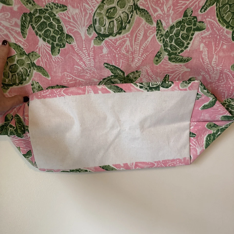 Bolso de Mano Tommy Bahama Tortuga Estampado Gráfico Lona Playa Viaje Resort Vacaciones Foto 4 de 4