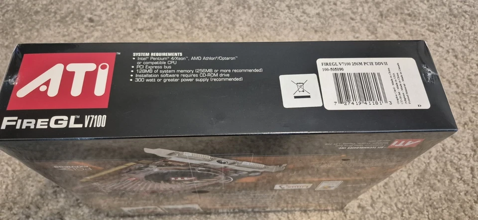 ATI FireGL V7100 256MB PCIE 256M Workstation Graphic Acc., Brand New ,Unopened - Image 2 of 4