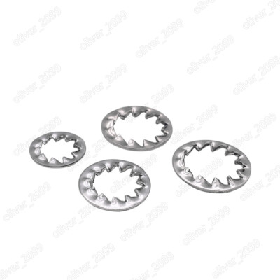 #ad 304 Stainless Steel Serrated Lock Washers Internal Teeth M2 M2.5 M3 M4 M5 M6 M30 $6.13