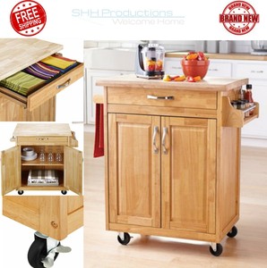 Details About Portable Movable Wood Kitchen Island Cart Storage Rack Cutting Board W Wheels Details About Portable Movable Wood Kitchen Island Cart Storage Rack Cutting Board W Wheels