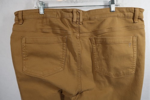 The Perfect Jean NYC Denkhaki Pants Mens 42x30 Slim Fit Thick Khaki Brown - Picture 7 of 9