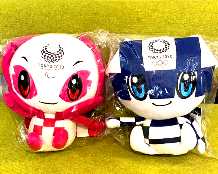 Tokyo Olympic 2020 Miraitowa & someity Mascot Plush 15 in VISA