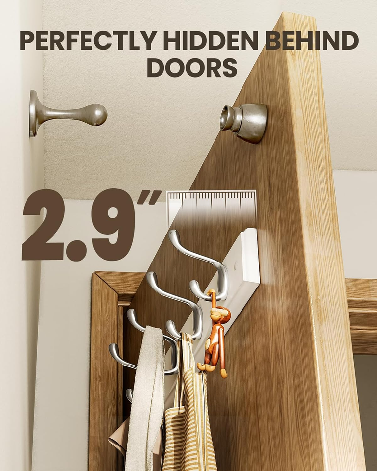 Coat Rack Wall Mount 2 Pack, Coat Hooks Wall Hooks Coat Hangers for