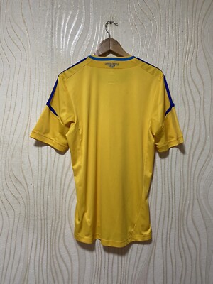 UKRAINE 2012 HOME FOOTBALL SHIRT JERSEY SOCCER ADIDAS X11627 sz M