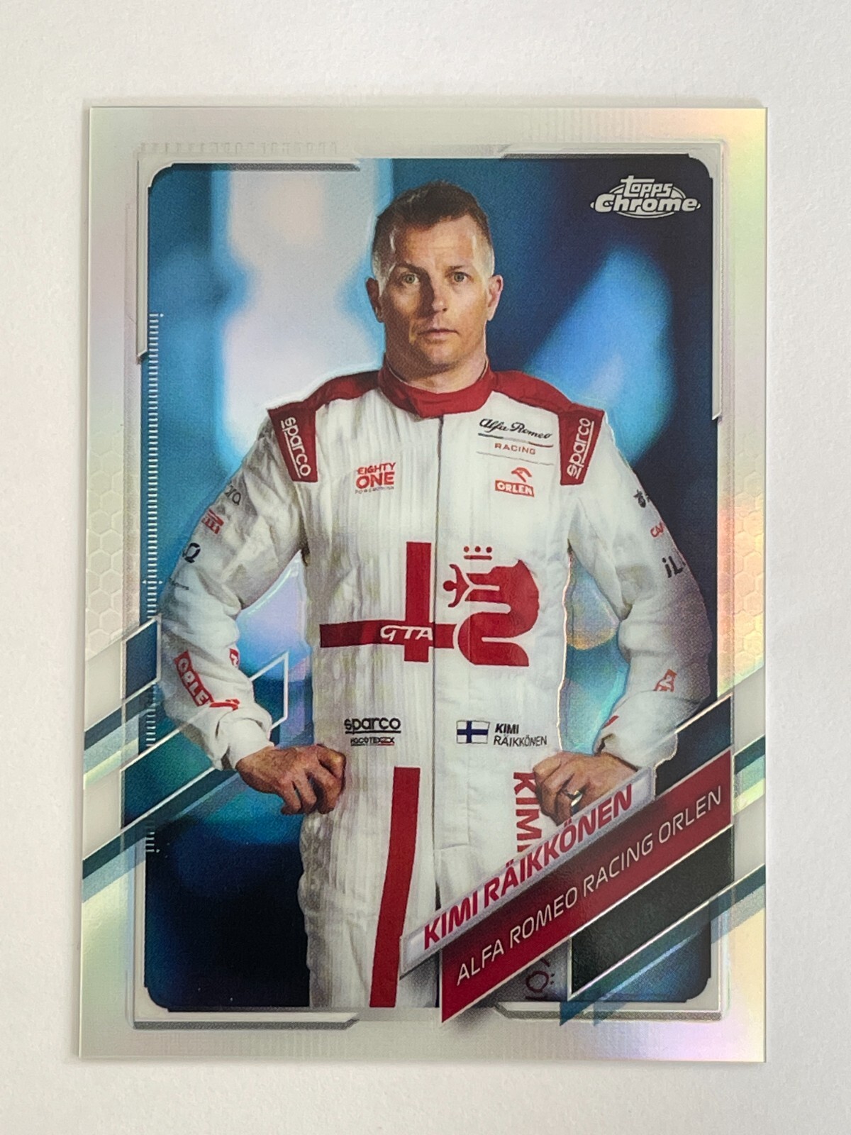 2021 Topps Chrome Formula 1 F1 Alfa Romeo Kimi Raikkonen Refractor #15