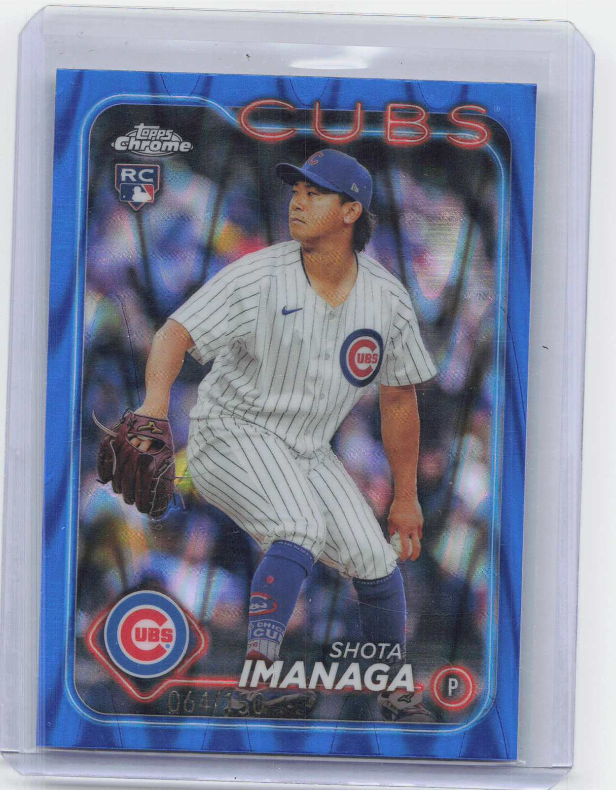 2024 Topps Chrome #121 Shota Imanaga Blue Raywave Refractors #/150