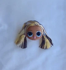 Lol Surprise OMG Doll Trendsetter Replacement Head Brown Tan Hair Pigtails