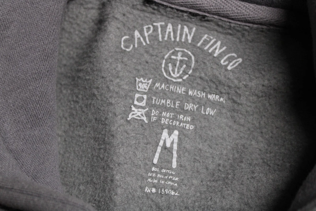 CAPTAIN FIN CO. Mens medium M hoodie hooded Sweatshirt Combine ship Discount