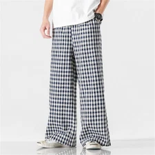 Men Casual Sports Pants Workout Slim Fit Sweatpant Long Trousers