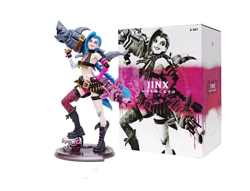 Official League of Legends Jinx Action Statue Figure Model Collect PVC Gift - Image 3 of 4