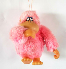 Vtg Russ Mini Pink Plastic Face Stuffed Gorilla Sucking Thumb 5.5" Hanging Rare 