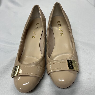 UNISA Womens Quilted Wedge Pumps Heel Shoe sz M