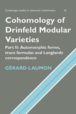 Cohomology Drinfeld Modular Varieties Part 2 Automorphic Forms Tr… 9780521470612