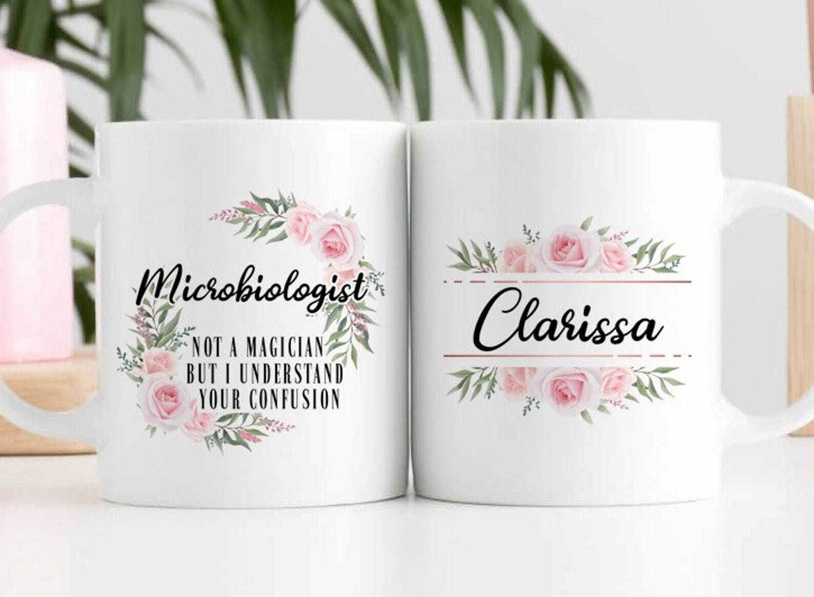 Microbiologist Mug Personalized Microbiologist Coffee Cup Microbiologist Gift