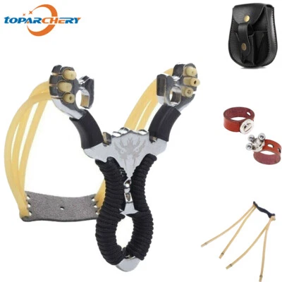 Juego de honda de piedra profesional ligera catapulta de alta velocidad para caza al aire libre