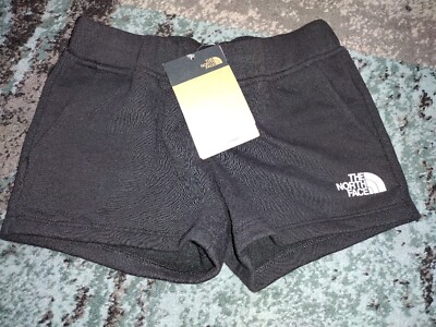 Girl's Youth The North Face Camp Fleece Lined Shorts Black/Sz XS NEW!!!!