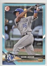 2018 BOWMAN DRAFT SKY BLUE KEVON JACKSON BD-83 422/499 ROYALS 