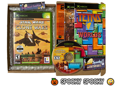 Star Wars The Clone Wars & Tetris Worlds Doppelpack XBOX - NTSC-U/C USA sehr guter Zustand CIB