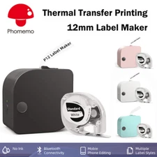 Phomemo P12 Printer Bluetooth Thermal Handheld Label Maker Machine Bluetooth
